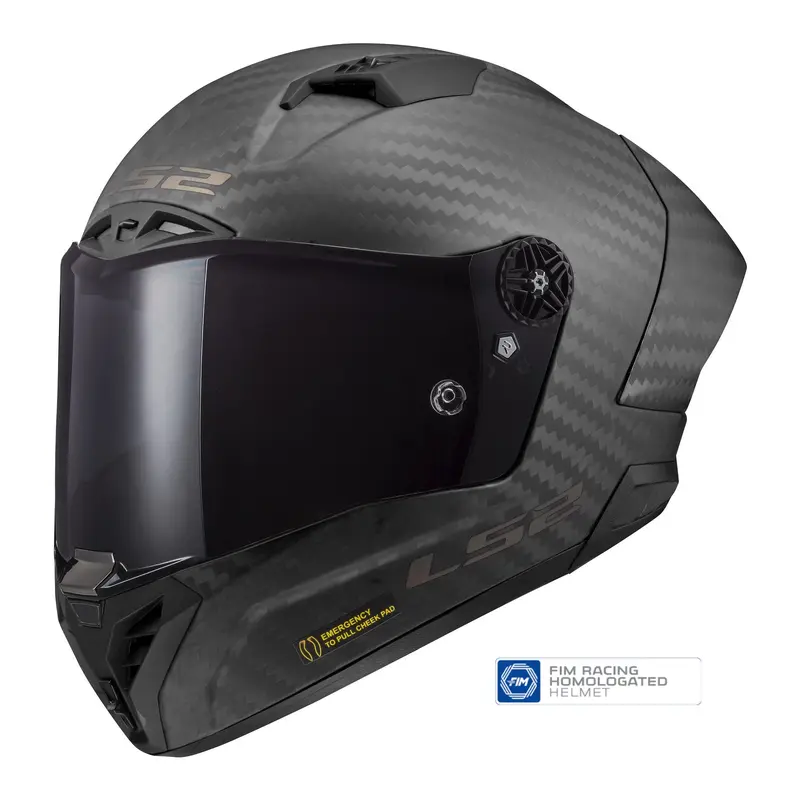 LS2 FF805C Thunder Carbon GP Pro FIM - Matte Black 06