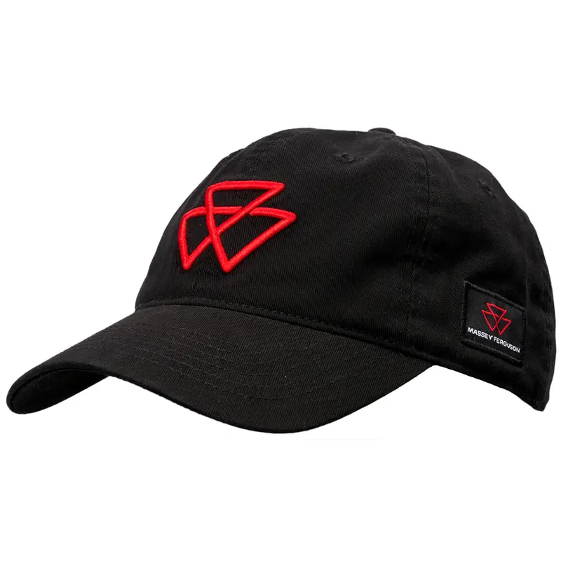 Massey Ferguson Black Cap with 3D Red Logo  Adjustable Fit | X993232203000