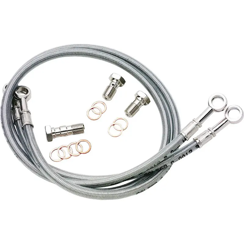 GALFER BRAKE LINE FRONT SILVER SUZUKI FK003D490-1