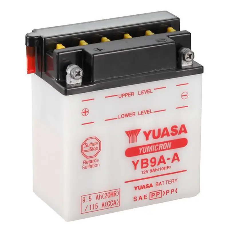 YB9A-A DG Battery with 0.6ltr acid pack Yuasa (YB9AAPK)