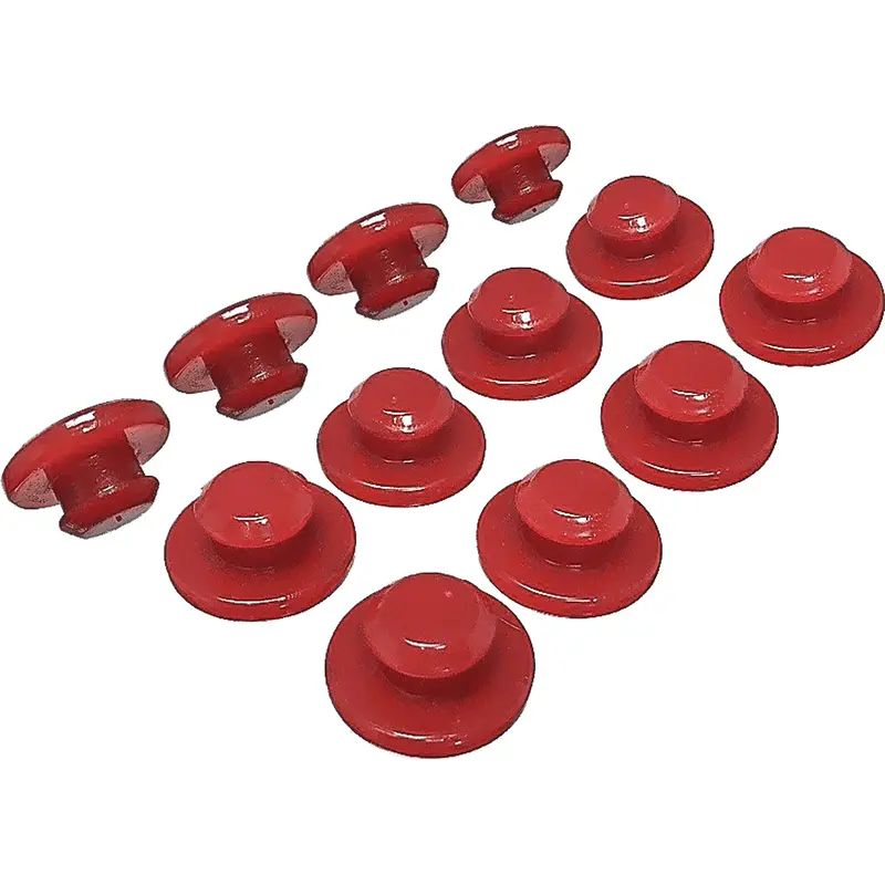 Seat Grommet Kit Red Pol