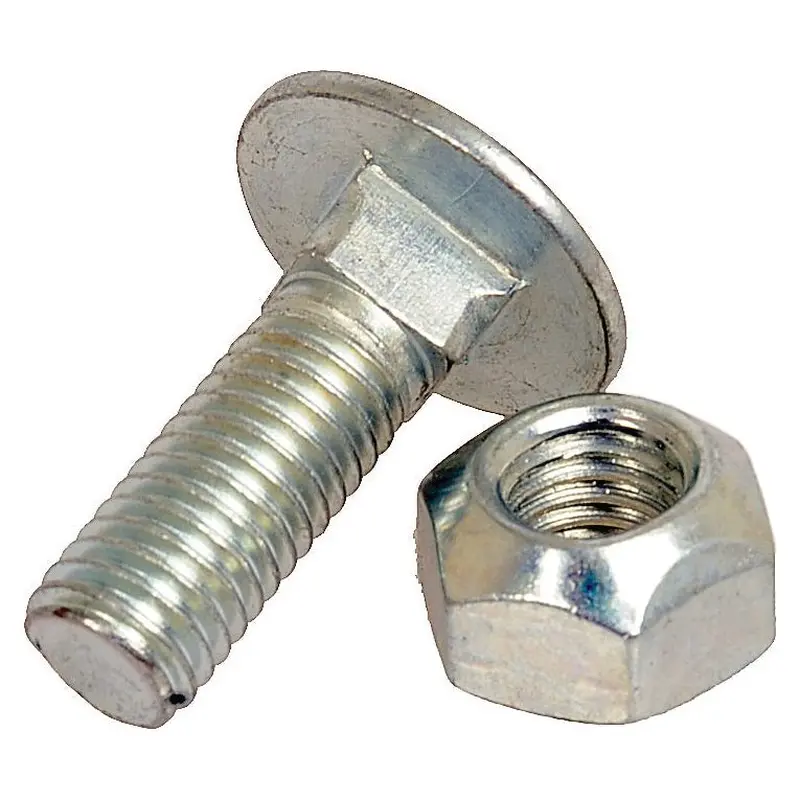Cup Head Bolt & Nut 10mm x 35mm Grade 8.8 (Bag of 10) | Sparex Part No.S.106418