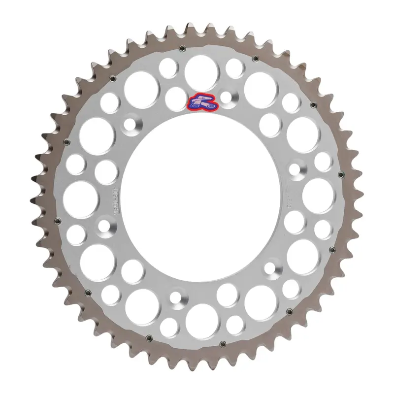 Renthal Sprocket Twinring Silver 48T Bi-metal Grooved