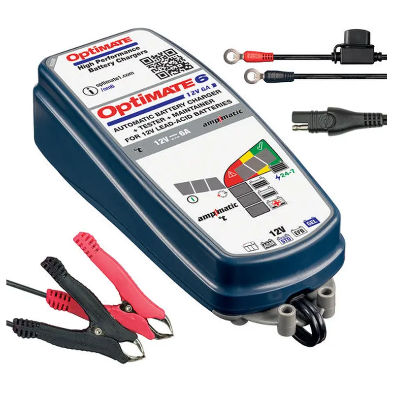 OptiMate 6 Ampmatic - Battery Charger (Silver)
