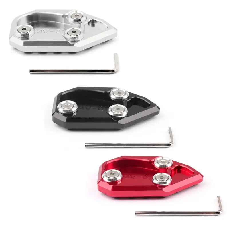 Side Kickstand Stand Plate Pad For MV AGUSTA Brutale 1078 F4 Brutale 990R