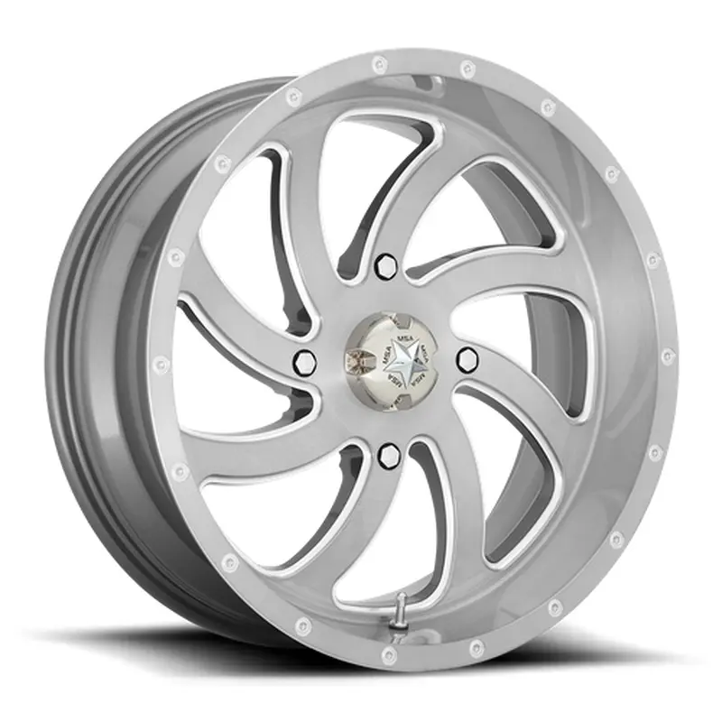 MA36 18X7 4X137 BRUSHED TITANIUM 00MM
