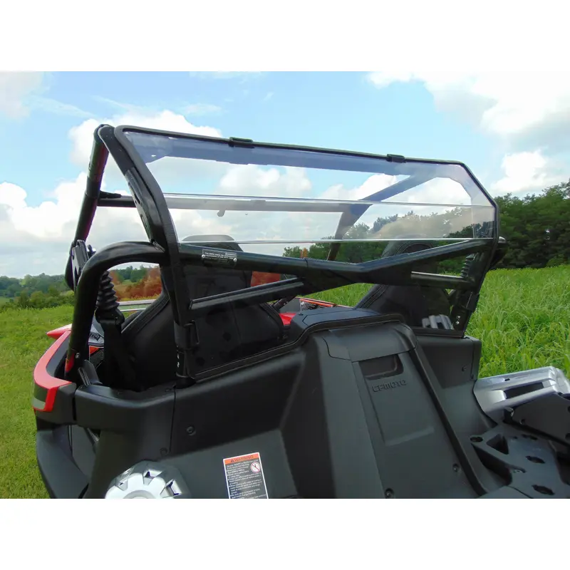 CFMoto ZForce 950 - 1 Piece Lexan Back Panel w/Tint, Clamp and Vent Options