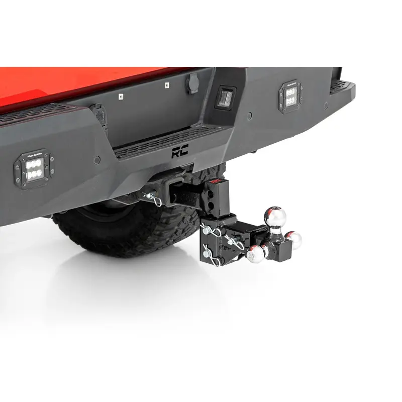 Adjustable Trailer Hitch | 6 Inch Drop | Multi-Ball Mount | Fits 2 Inch Receiver | 99100