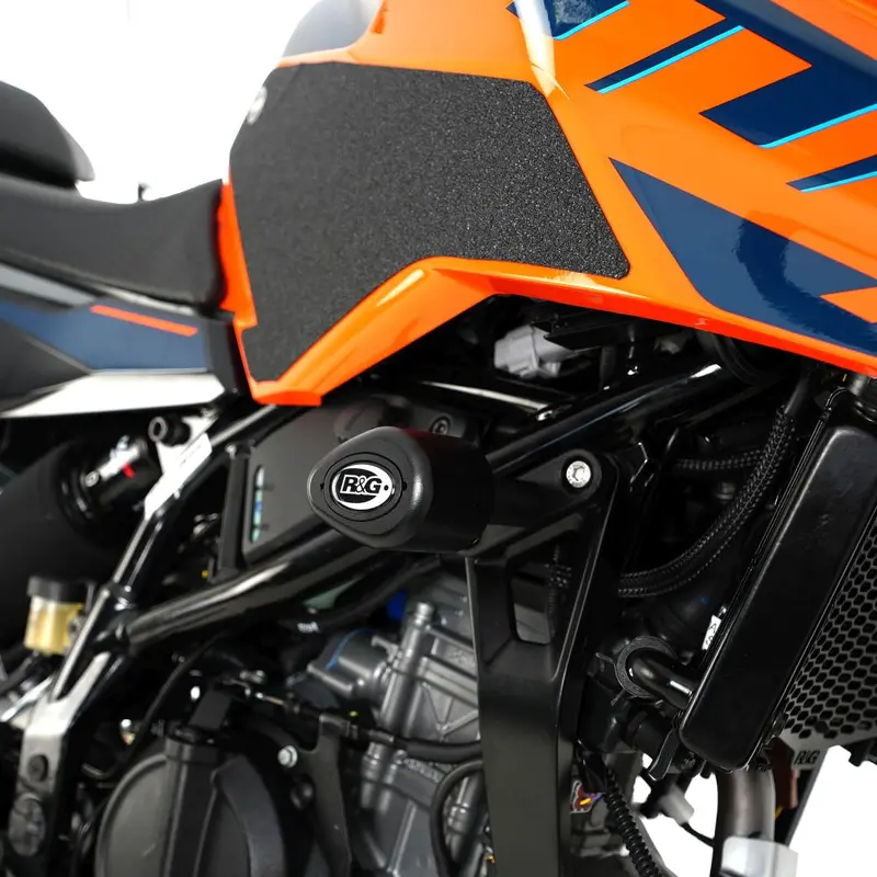R&G Racing Black Aero Style Crash Protectors For 2024-2025 KTM 125 Duke