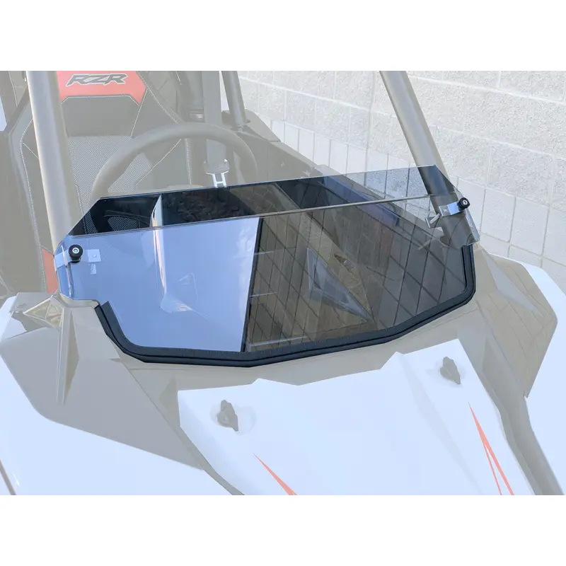 UTVZILLA Polaris RS1 Hard Coated Half Windshield, Billet Clamps, Polycarbonate