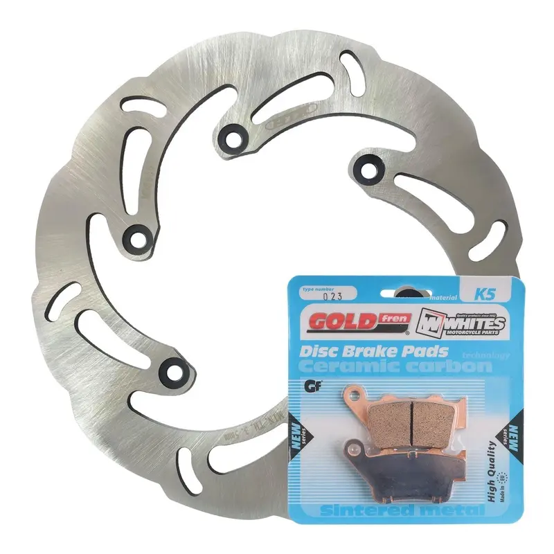 BRAKE ROTOR & PAD REAR KIT - KTM 300 EXC 98-03 - WAVE #MDKR08011