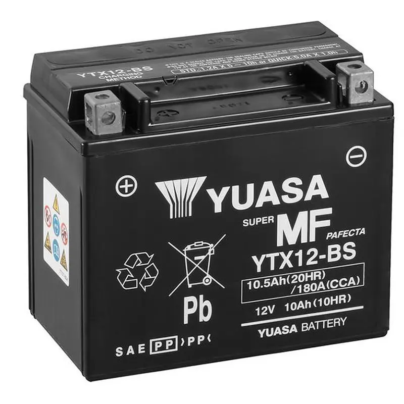 YTX12-BS Non-DG Factory Sealed Battery Yuasa ^ (YTX12BS)