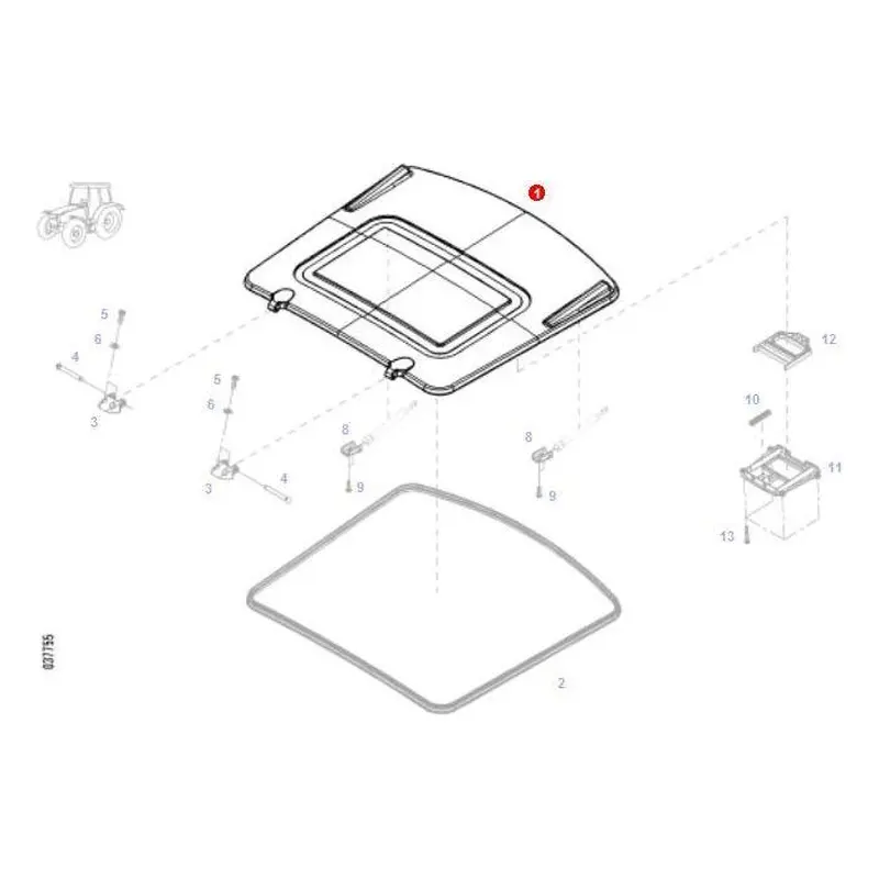 Fendt - Roof Hatch - H737812020100