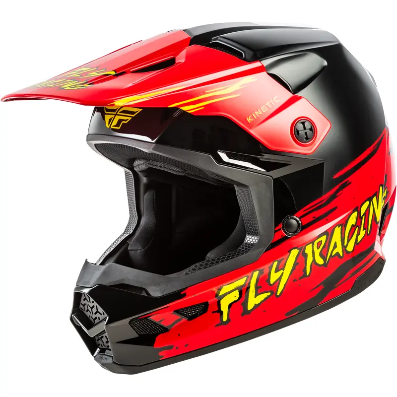 Youth Kinetic Surge Helmet Black/Red/Yellow Ys