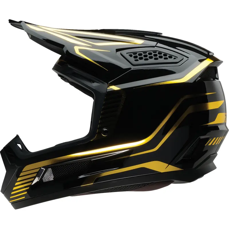 Z1R Dirt Maxx Helmet - Monogram - Black/Gold - Large 0110-9373