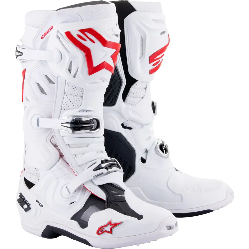 Tech 10 Supervented Boots White/Bright Red Sz 13