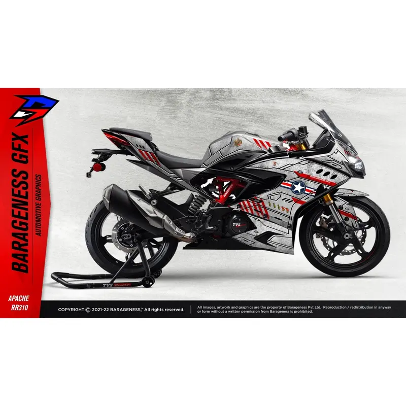 Barageness - TVS RR310  Automotive Graphics