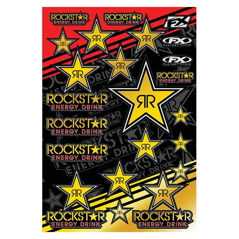 Factory Effex Rockstar Energy Sticker Sheets