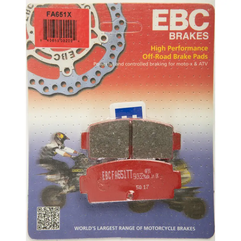 EBC 1 Pair Performance X-Series Carbon Brake Pads MPN FA651X