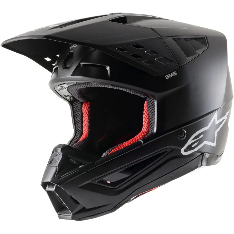 S M5 Solid Helmet Black Matt Md