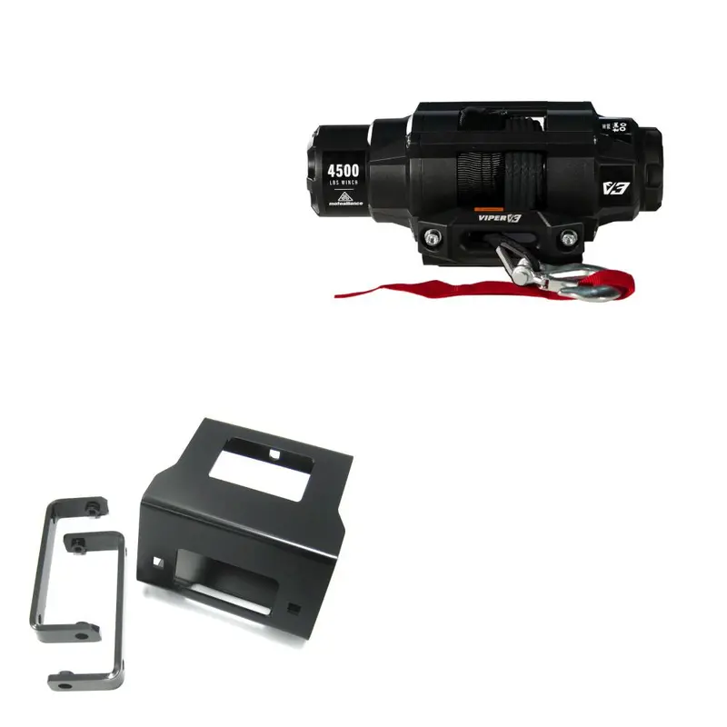 Viper 4500lbs V3 Winch Black Rope With Mount For Polaris Sportsman 450 2016-2020