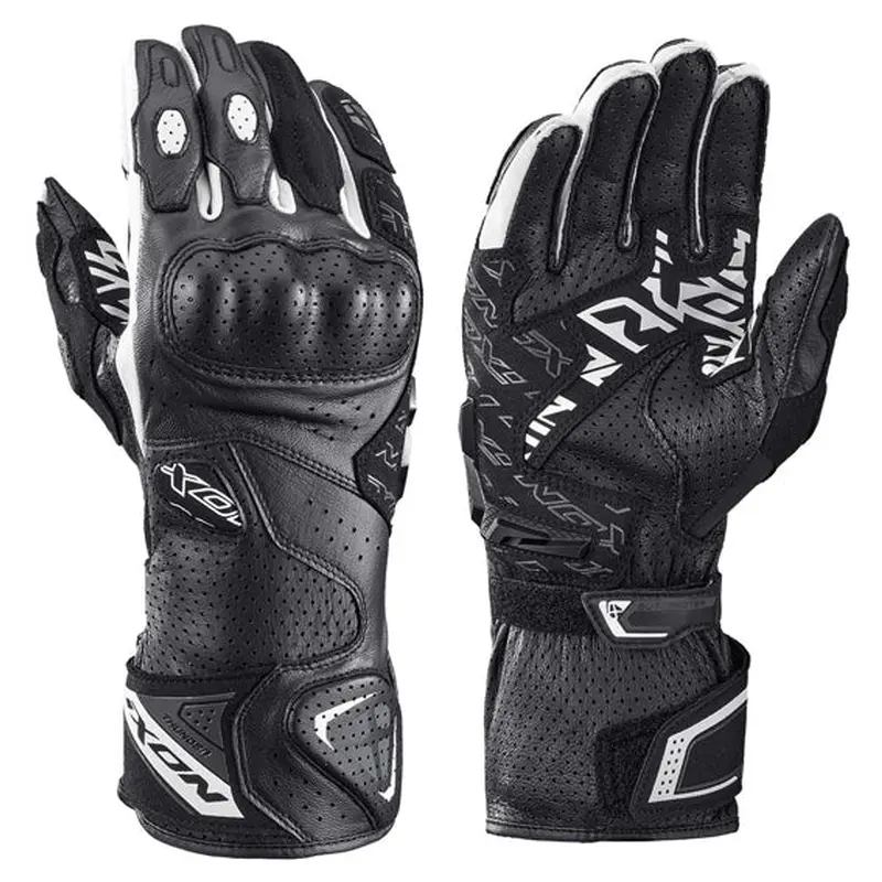 Ixon THUNDER AIR Glove Black/White - Sport Leather