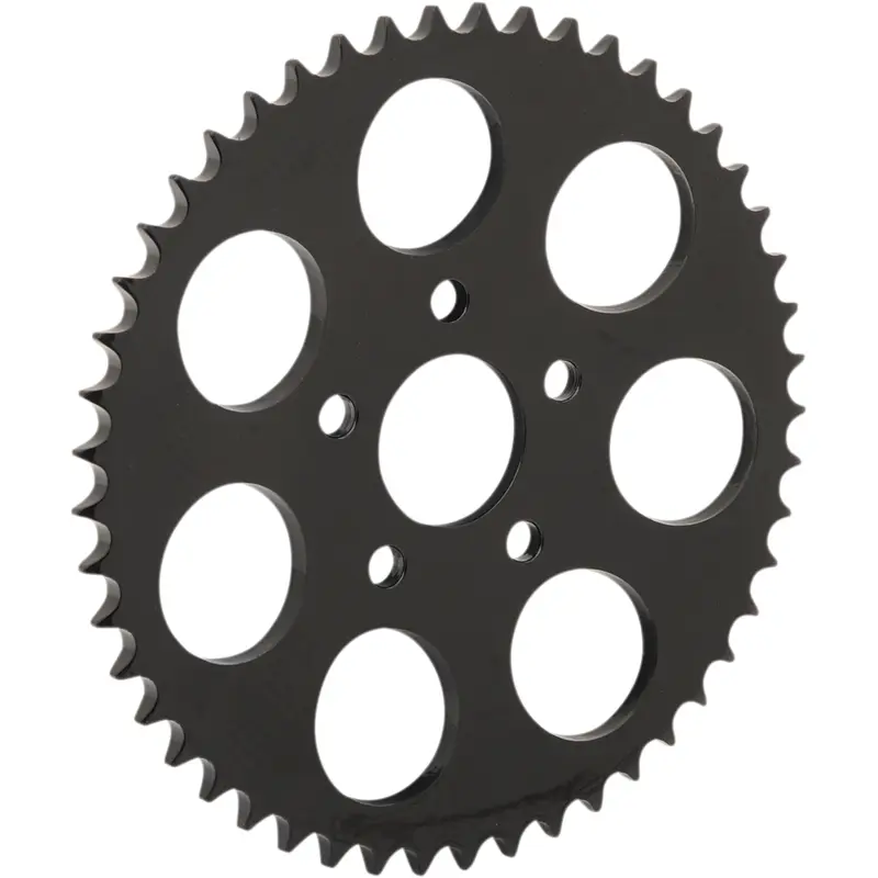 DRAG SPECIALTIES Rear Sprocket - Black - Dished - 49 Tooth 17512EB