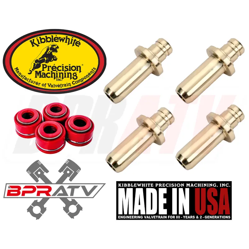 Polaris Predator 500 Kibblewhite Head Intake Exhaust Valve Guides & Viton Seals