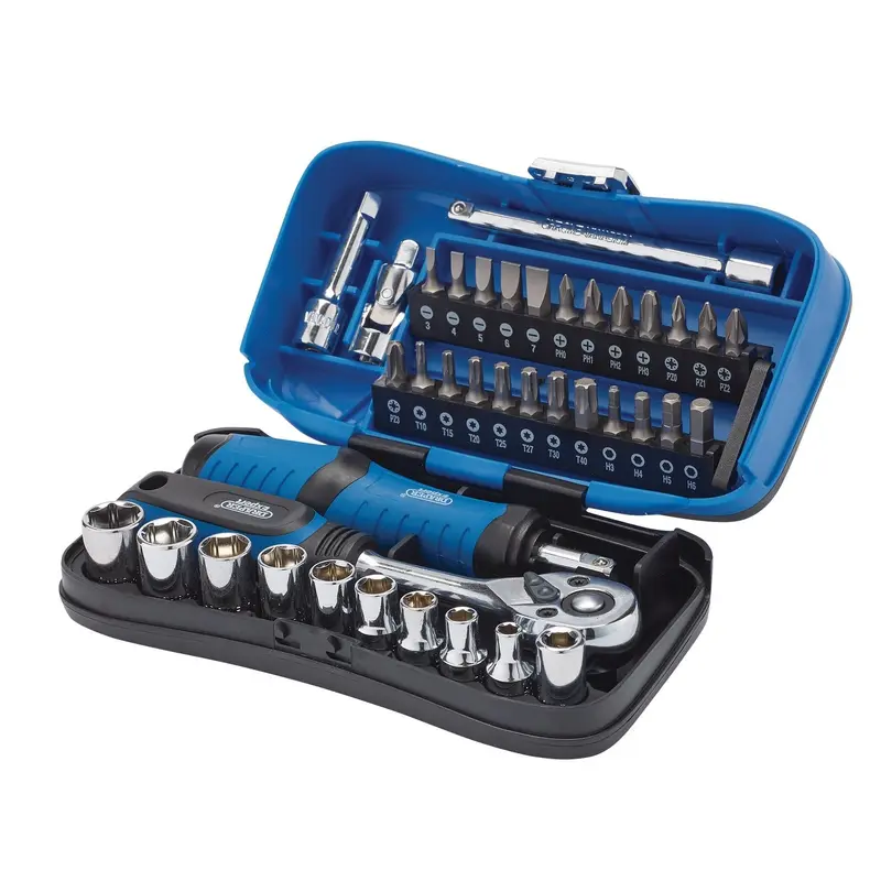 Draper Expert Socket And Bit Set, 1/4" Sq. Dr. (39 Piece) - SBS39