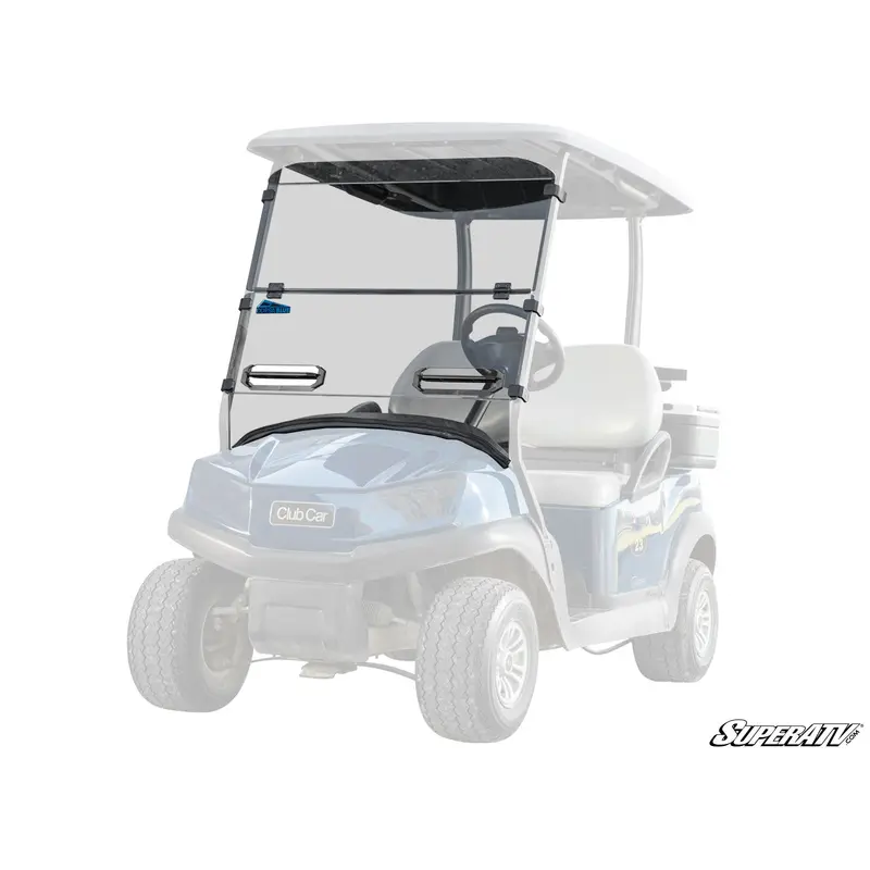 Corsa Blue Club Car Tempo Vented Flip Down Windshield