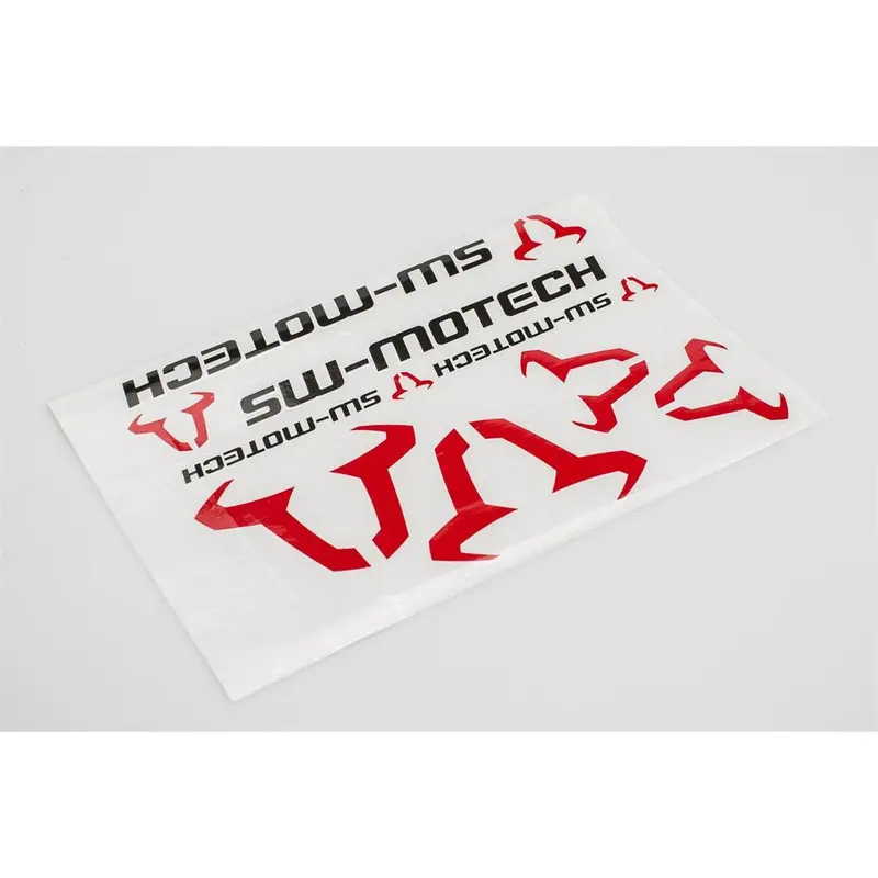 SW MOTECH STICKER SHEET BLACK RED