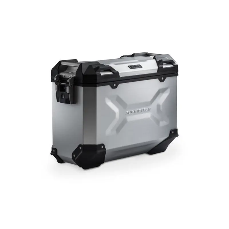 SW MOTECH TRAX ADVENTURE SIDE CASE LEFT ALUMINUM 37L SILVER