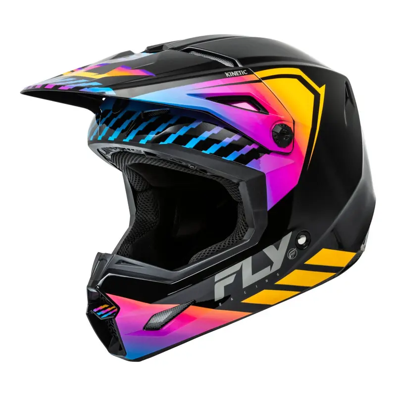 FLY Racing Kinetic Menace Helmet - Black / Sunrise