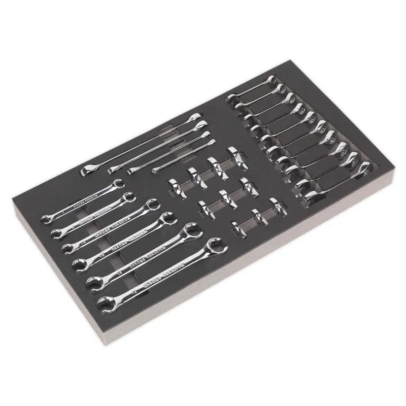 Tool Tray with Specialised Spanner Set 30pc - Metric - S01125