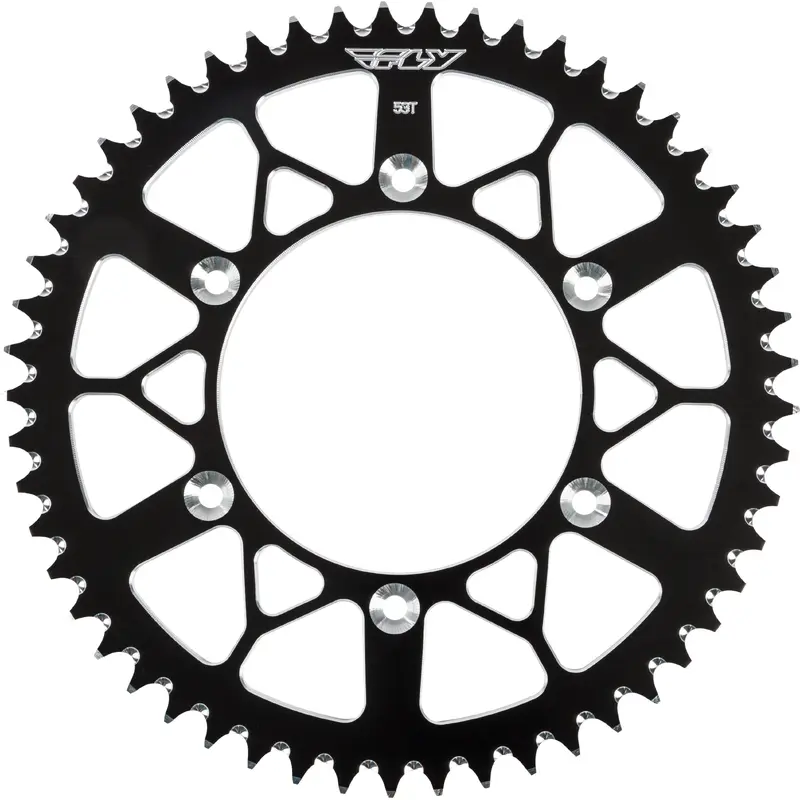 FLY RACING SPROCKET REAR 53T BLACK 316-53 BLK