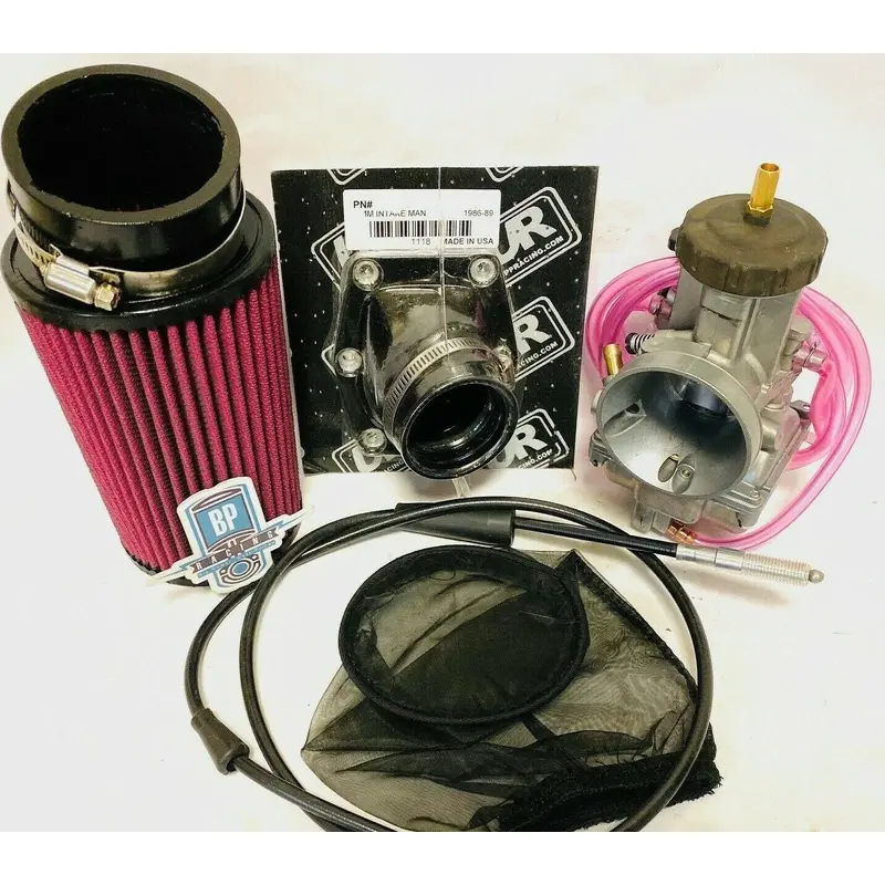 Honda TRX 250R Fourtrax 38mm PWK Style Knock Off Carb Kit 38 mil Complete Intake