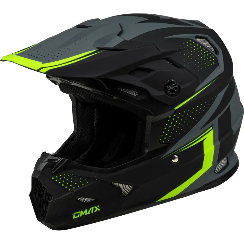 Mx 96 502 Helmet Matte Grey/Hi Viz Xl