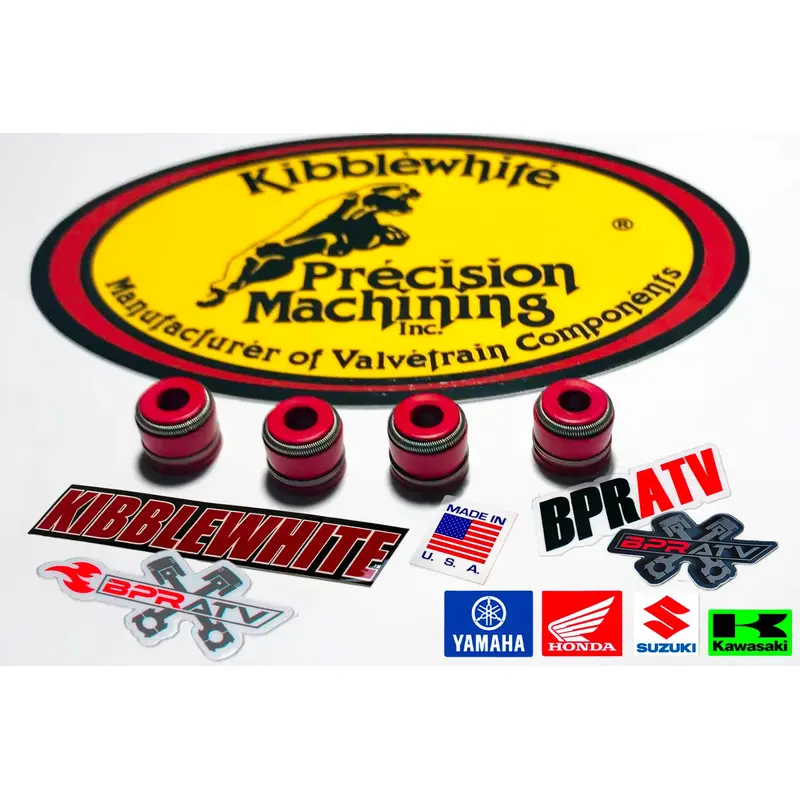KX250F KX250X 250XC RED Viton Valve Stem Seals Kibblewhite x4 OEM 92049-1349 USA