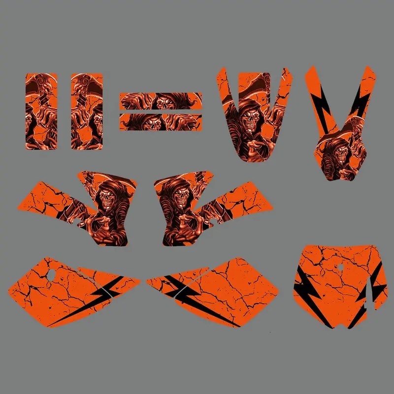 Motorcycle Fairing Graphics Decal Stickers For KTM SX50 2002-2008