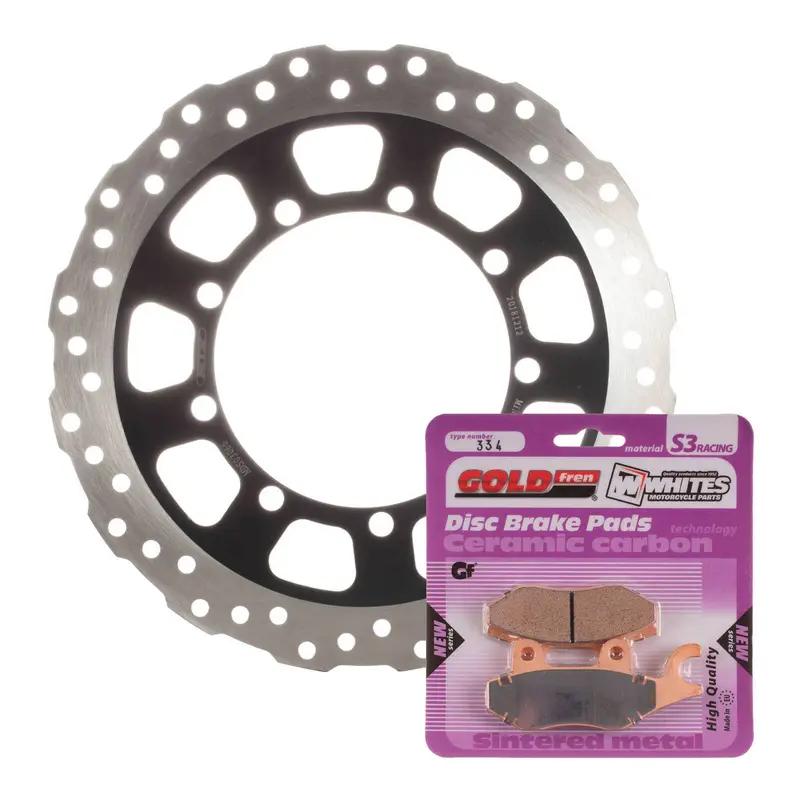 BRAKE ROTOR & PAD FRONT KIT - KAW KLR650 08-20 - WAVE #MDKF03008