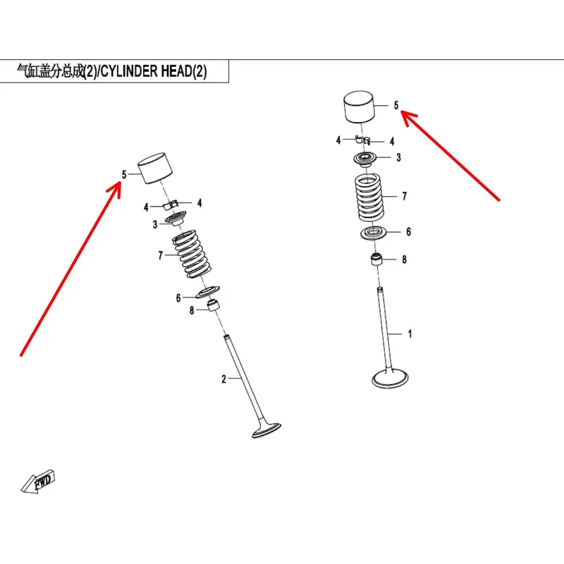 3pcs Valve pole 378 and 1pcs  valve Pole 374 suit CF300SR