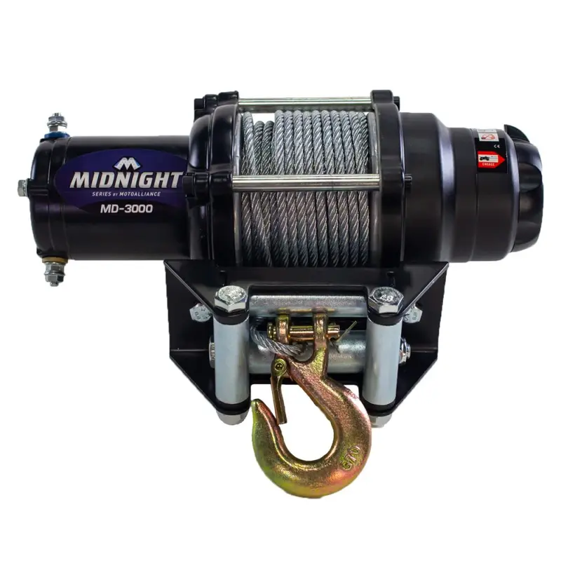 Viper Midnight ATV Winch Kit For Yamaha Grizzly 550, 700