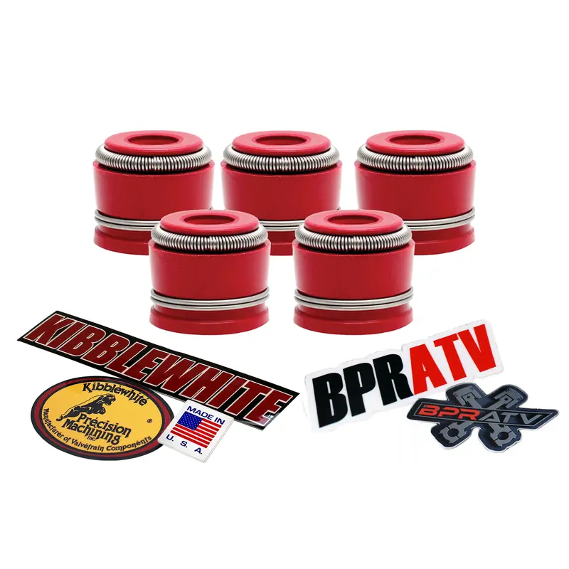 Yamaha WR450F WR 450F Kibblewhite RED Viton Valve Stem Seals Seal Set of 5 03-15
