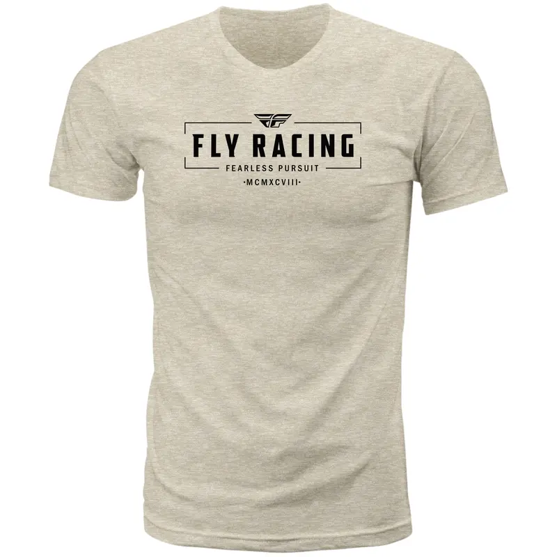 Fly Motto Tee Natural Sm