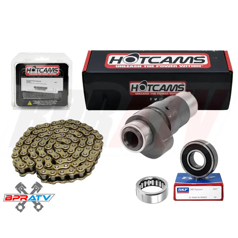 Raptor Warrior YFM350X 350R Hot Cams Stage 1 Camshaft Cam Bearings Hotcams Chain