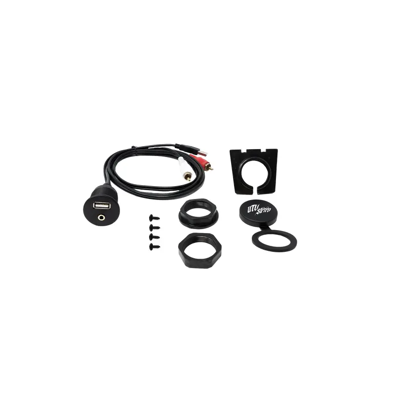 USB & Auxiliary Flush Mount Adapter for Source Units | UTVS-USB/AUX-FLMT