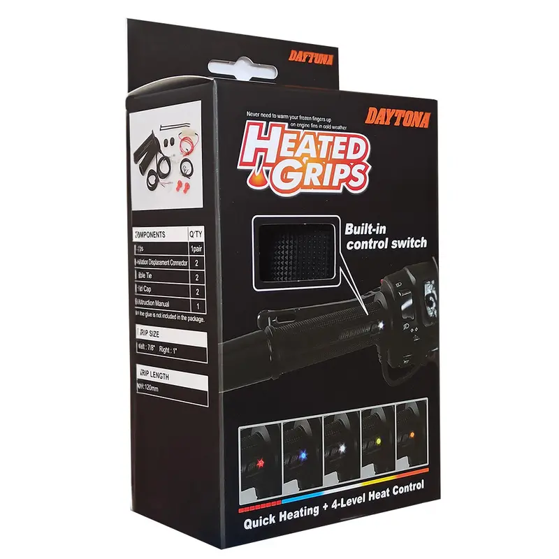 Daytona Heated Grips with built-in switch - 7/8 standard bars