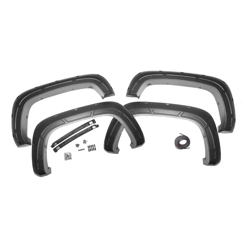 Fender Flares | Defender | GBA Black | Chevy Silverado 2500 HD/3500 HD (20-25) | A-C12011-GBA