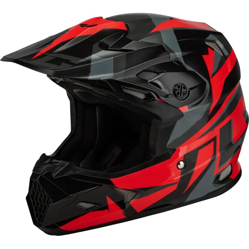 Mx 96 Splinter Helmet Black/Red Lg