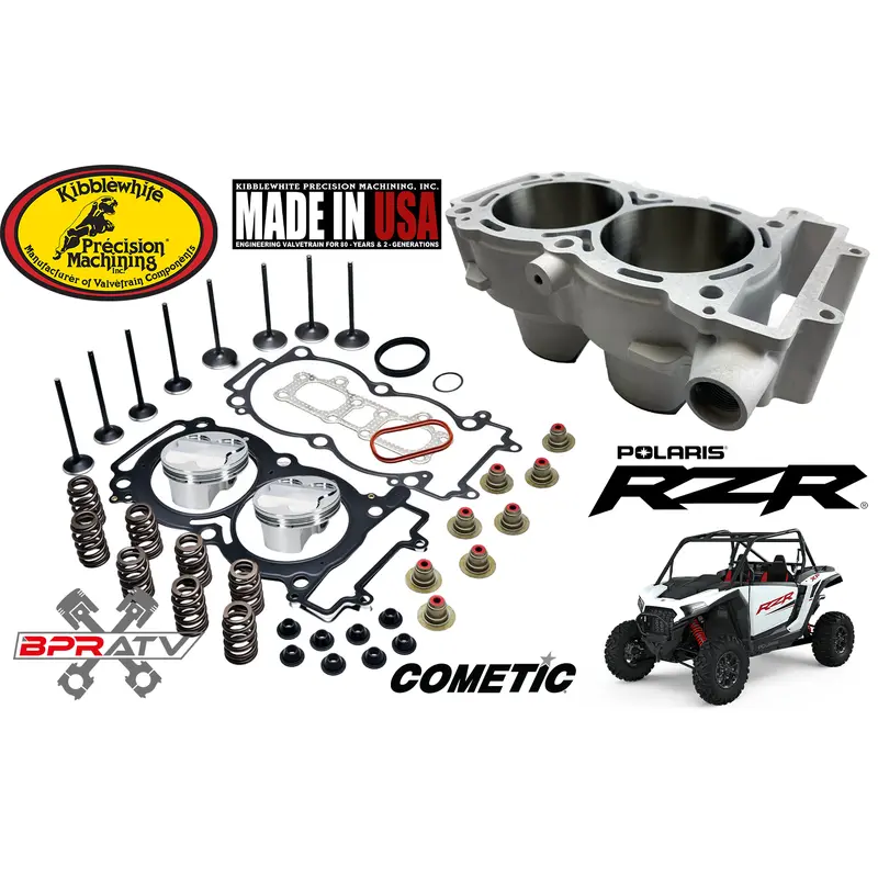 14-24 Polaris RZR XP1000 Kibblewhite Valves Head Service Pistons & Cylinder Kit